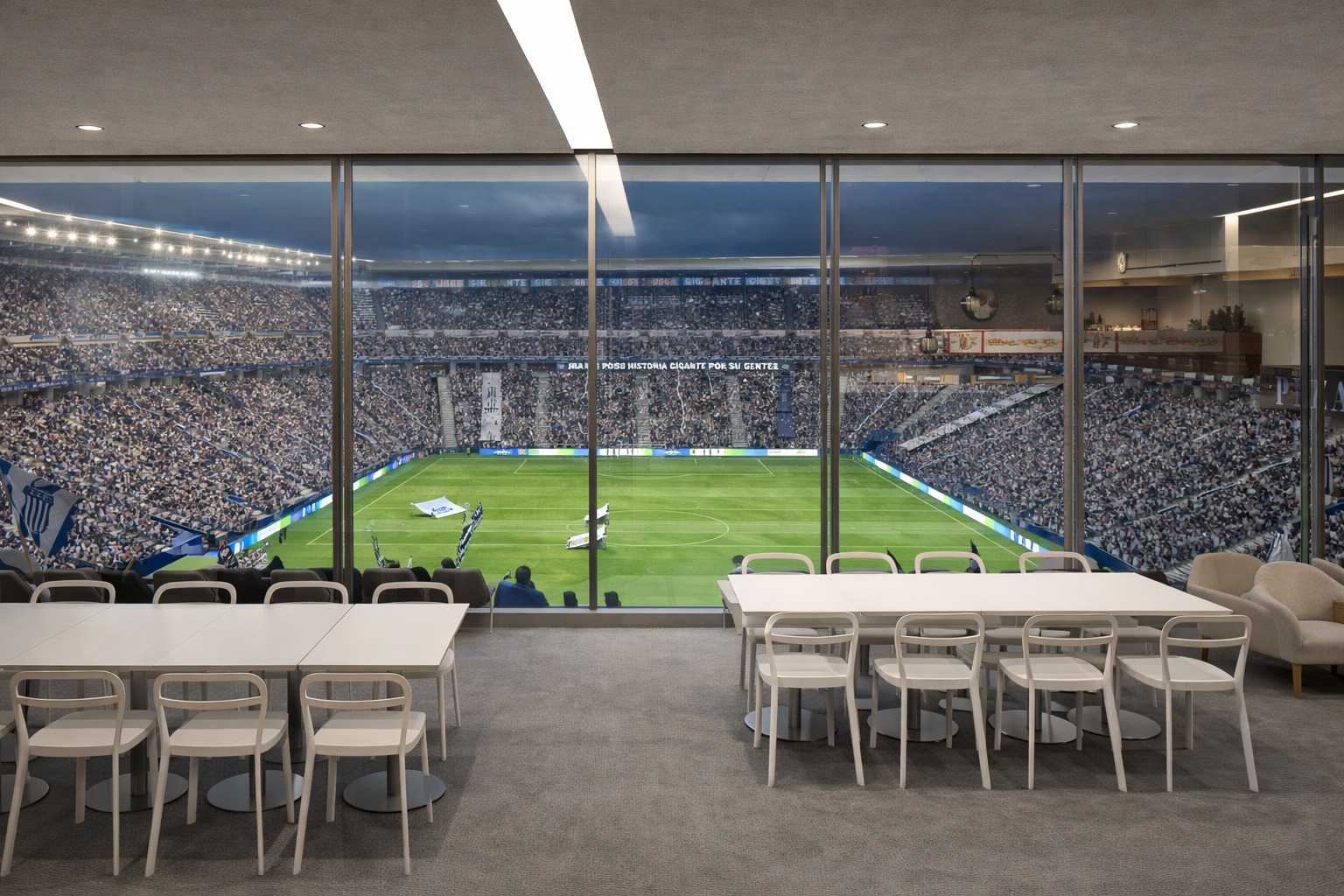 Vista desde Palco VIP al estadio